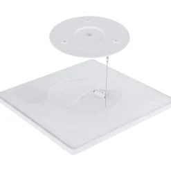 LED-kattovalaisin Globo Sapana IP44 29,4x29,4 cm valkoinen