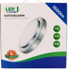 LED-kattovalaisin LED Energie Ø41cm, 24W, 2400lm, 3000K, alumiinikehys