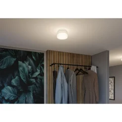 LED-kattovalaisin Paulmann Maro Round, IP44, 3000K, valkoinen