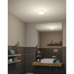 LED-kattovalaisin Paulmann Maro Round, IP44, 3000K, valkoinen