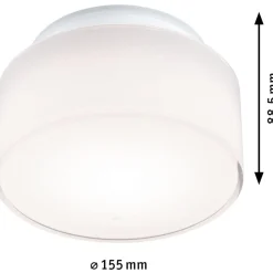 LED-kattovalaisin Paulmann Maro Round, IP44, 3000K, valkoinen