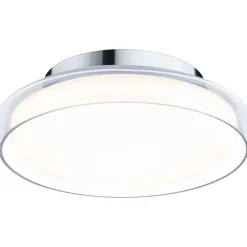 LED-kattovalaisin Paulmann Luena, 25cm, IP44, 3000K, kromi