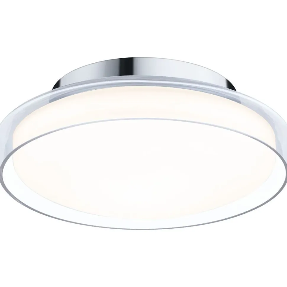 LED-kattovalaisin Paulmann Luena, 25cm, IP44, 3000K, kromi