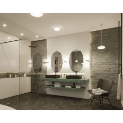 LED-kattovalaisin Paulmann Luena, 25cm, IP44, 3000K, kromi