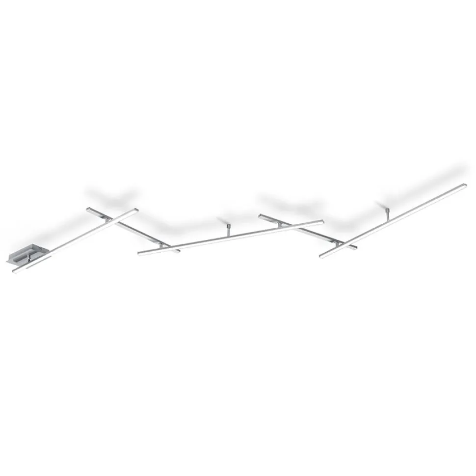 LED-kattovalaisin Trio Indira 65x2450x500 mm harjattu teräs