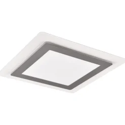 LED-kattovalaisin Trio Morgan, 45x45cm, mattamusta/kulta