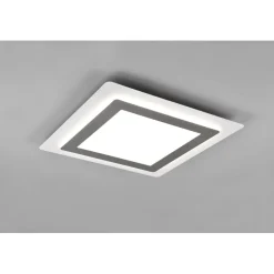 LED-kattovalaisin Trio Morgan, 45x45cm, mattamusta/kulta