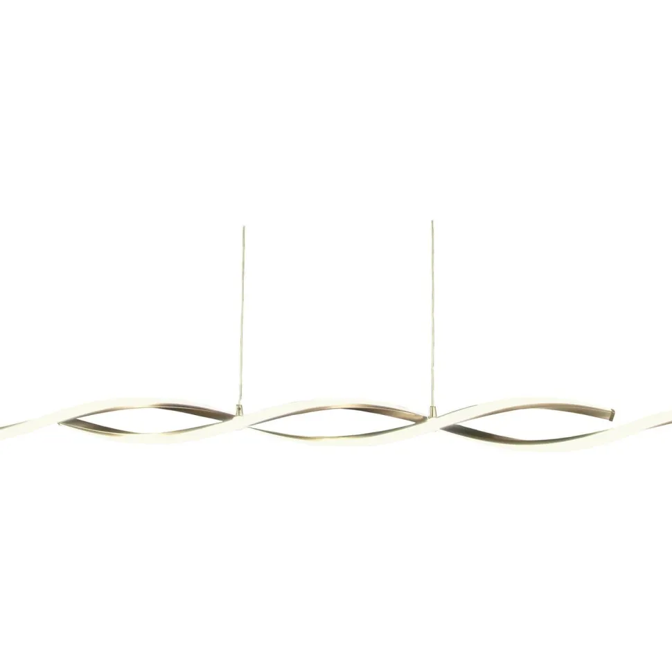 LED-kattovalaisin Aneta Lighting Swirl 109 teräs/valkoinen