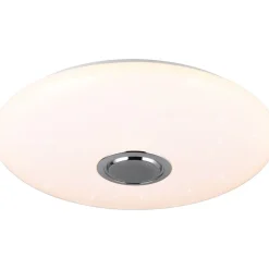 LED-kattovalaisin bluetooth-kaiuttimella Trio Musica Starlight RGBW 58cm valkoinen