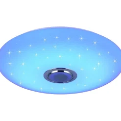 LED-kattovalaisin bluetooth-kaiuttimella Trio Musica Starlight RGBW 58cm valkoinen