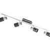 LED-kattovalaisin Davida 1 780x70 mm 4-osainen musta/nikkeli