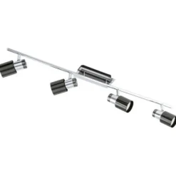 LED-kattovalaisin Davida 1 780x70 mm 4-osainen musta/nikkeli
