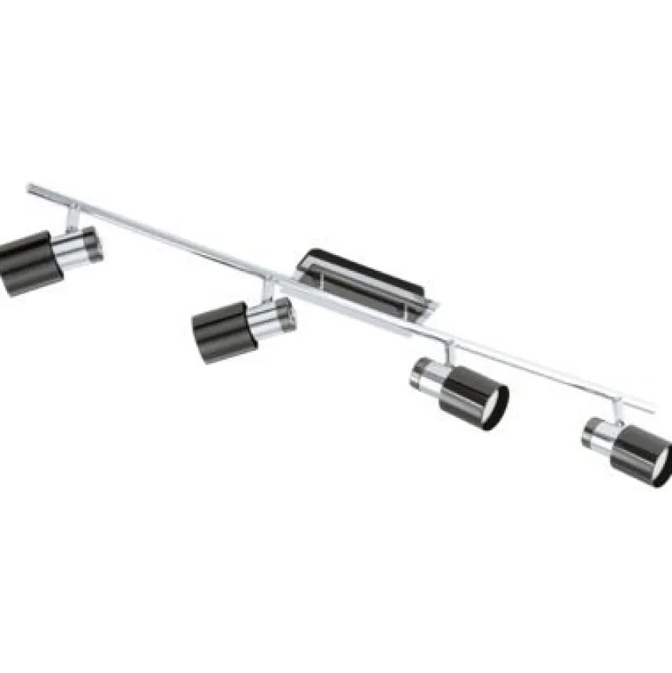 LED-kattovalaisin Davida 1 780x70 mm 4-osainen musta/nikkeli