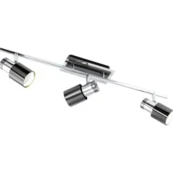 LED-kattovalaisin Davida 1 580x70 mm 3-osainen musta/nikkeli