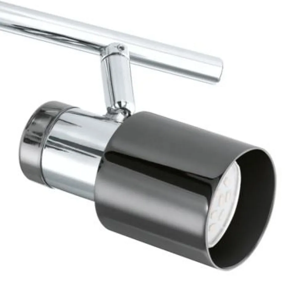 LED-kattovalaisin Davida 1 390x70 mm 2-osainen musta/nikkeli