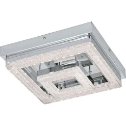 LED-Kattovalaisin Eglo Fradelo 240x240mm kromi kristalli 95659