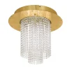 LED-kattovalaisin Eglo Vilalones 10x4.3W Ø500x420 mm IP20 himmennettävä kulta