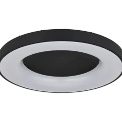 LED-kattovalaisin Globo Jolli Ø40cm, 2700-6000K, himmennettävä, musta