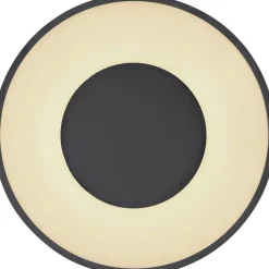 LED-kattovalaisin Globo Jolli Ø40cm, 2700-6000K, himmennettävä, musta