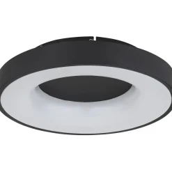 LED-kattovalaisin Globo Jolli Ø40cm, 2700-6000K, himmennettävä, musta