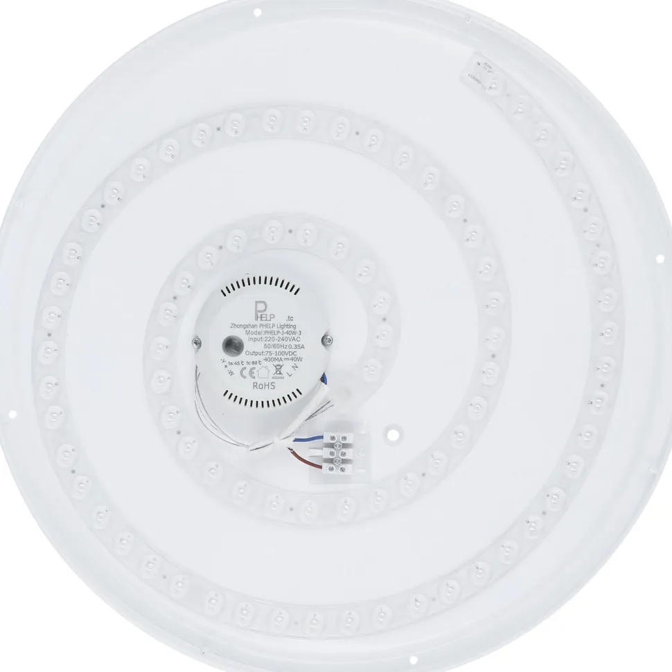 LED-kattovalaisin Globo Manni Ø38.5cm, 2700-6000K, himmennettävä, musta/pronssi