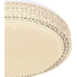 LED-kattovalaisin Globo Ovi CCT Ø30 cm valkoinen