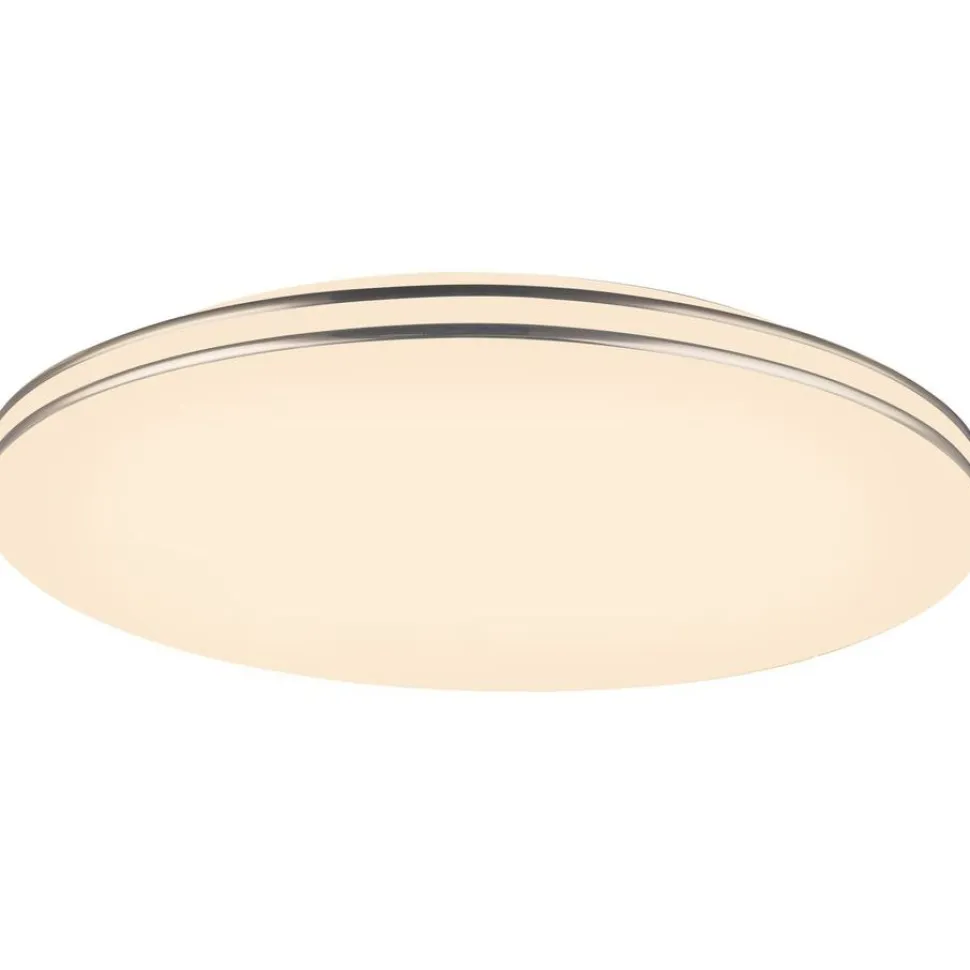 LED-kattovalaisin Globo Pierre CCT Ø53 cm valkoinen