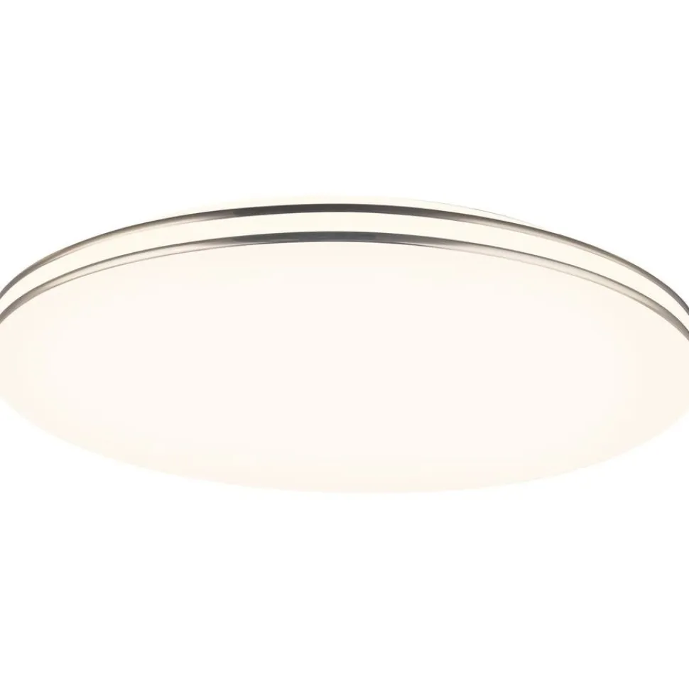 LED-kattovalaisin Globo Pierre CCT Ø53 cm valkoinen