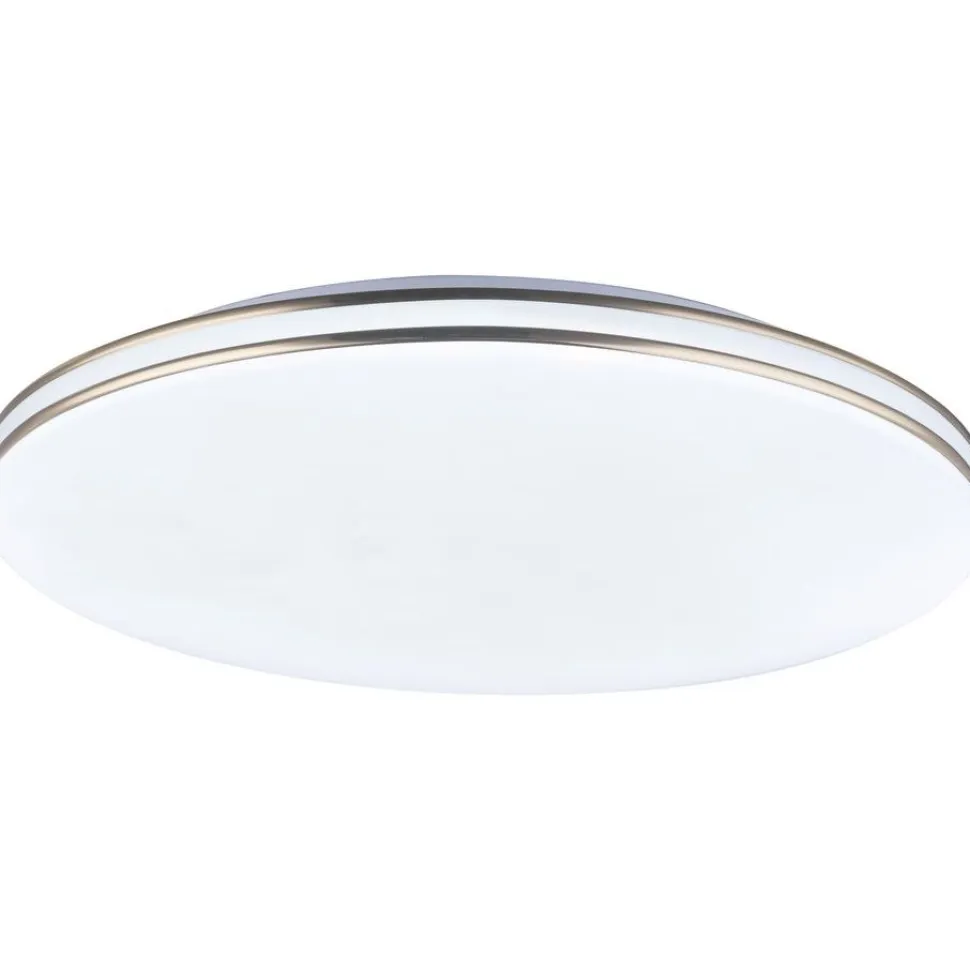LED-kattovalaisin Globo Pierre CCT Ø53 cm valkoinen