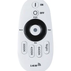 LED-kattovalaisin Globo Pierre CCT Ø53 cm valkoinen