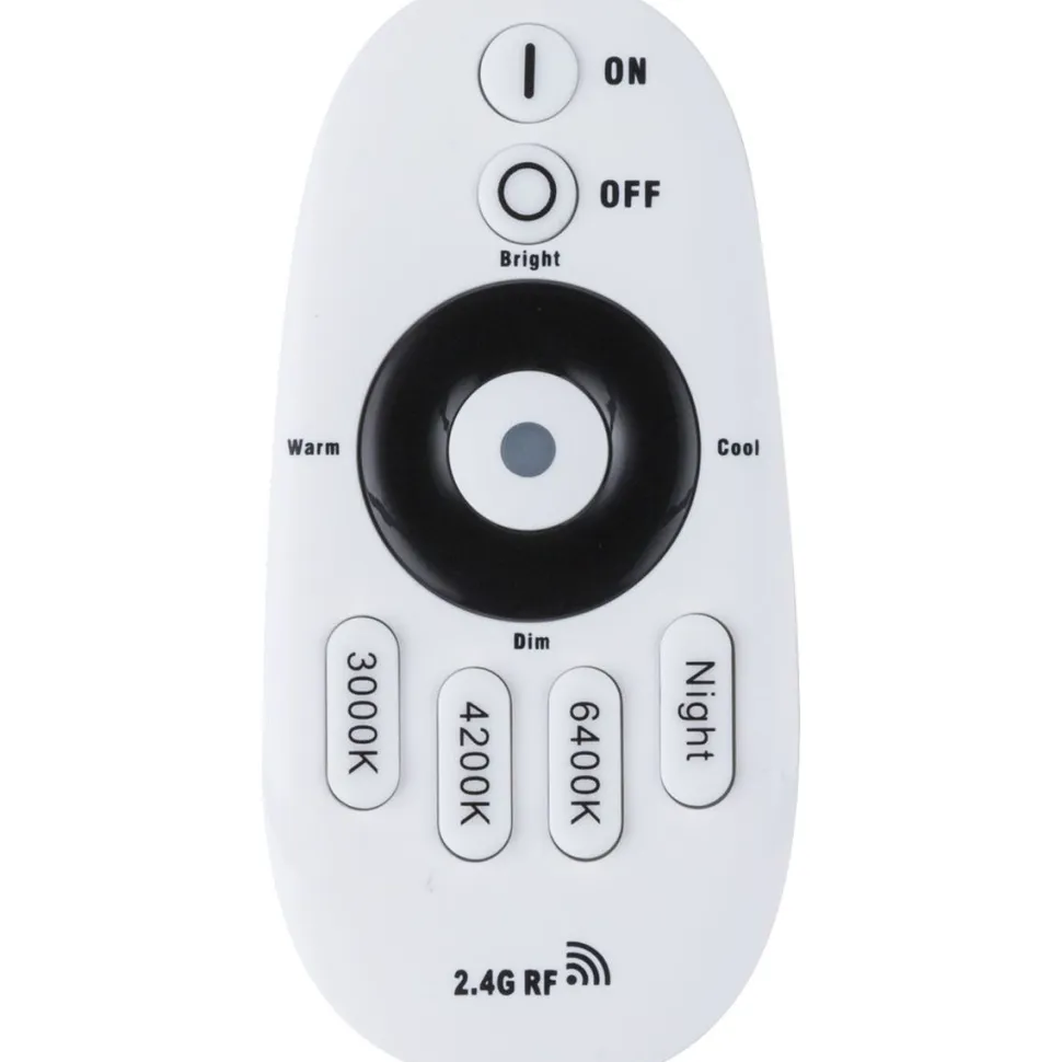 LED-kattovalaisin Globo Pierre CCT Ø53 cm valkoinen