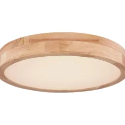 LED-kattovalaisin Globo Rainer 24W Ø40 cm puu