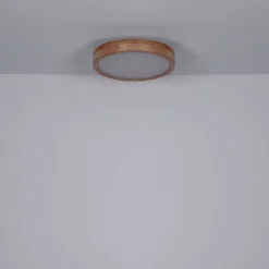 LED-kattovalaisin Globo Rainer 24W Ø40 cm puu