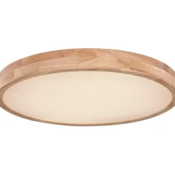 LED-kattovalaisin Globo Rainer 24W Ø40 cm puu