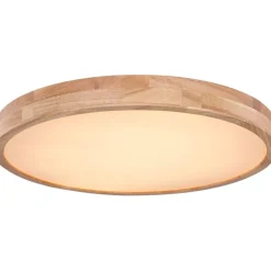 LED-kattovalaisin Globo Rainer 24W Ø40 cm puu