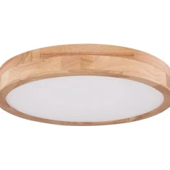 LED-kattovalaisin Globo Rainer 24W Ø40 cm puu
