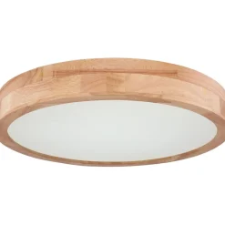 LED-kattovalaisin Globo Rainer 24W Ø40 cm puu