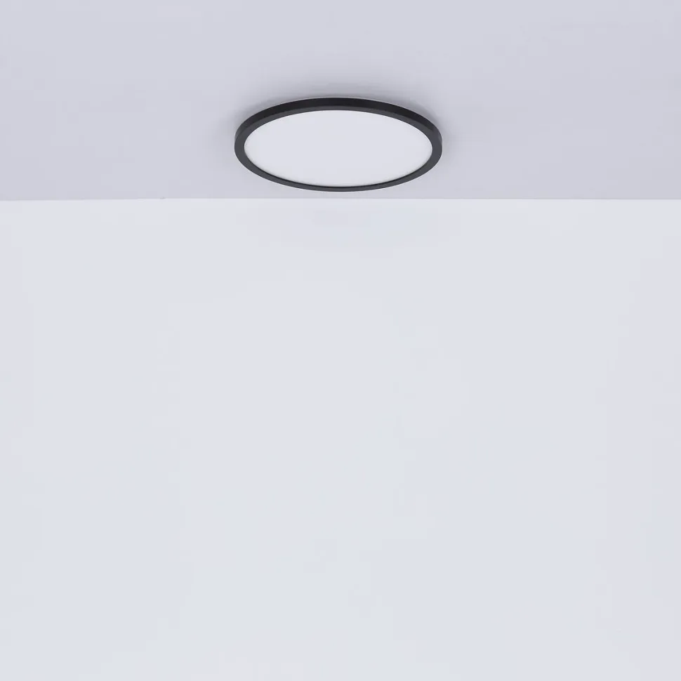 LED-kattovalaisin Globo Sapana IP44 Ø29,4 cm musta