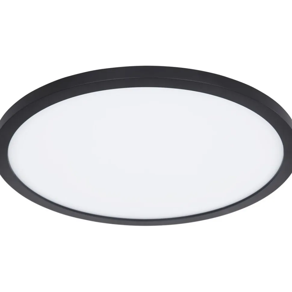 LED-kattovalaisin Globo Sapana IP44 Ø29,4 cm musta