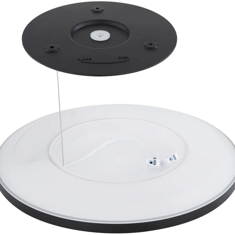 LED-kattovalaisin Globo Sapana IP44 Ø29,4 cm musta