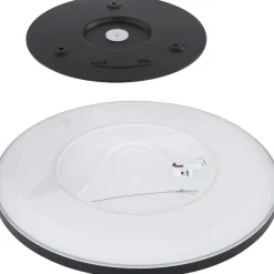 LED-kattovalaisin Globo Sapana IP44 Ø29,4 cm musta