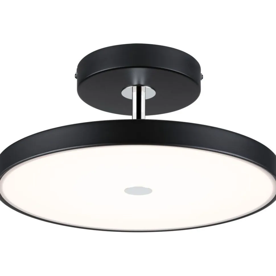 LED-kattovalaisin Hildor, 2700K, himmennettävä, mattamusta/kromi