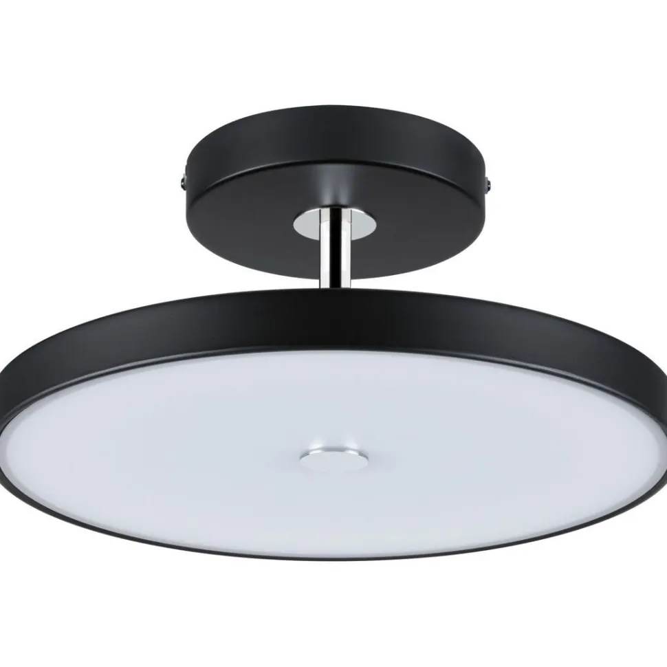 LED-kattovalaisin Hildor, 2700K, himmennettävä, mattamusta/kromi