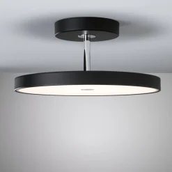 LED-kattovalaisin Hildor, 2700K, himmennettävä, mattamusta/kromi