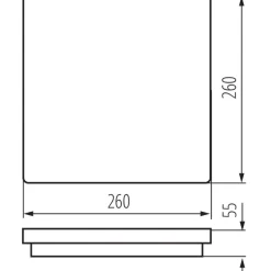 LED-kattovalaisin Kanlux Beno IP54 26x26 cm valkoinen