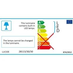 LED-kattovalaisin Lucide Ceres-LED IP66 musta