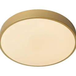 LED-kattovalaisin Lucide Unar Ø20cm, himmennettävä, 2700K, mattakulta
