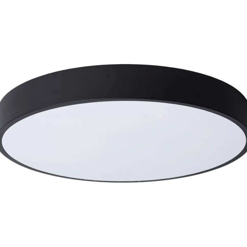 LED-kattovalaisin Lucide Unar Ø20cm, himmennettävä, 2700K, mattakulta