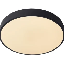 LED-kattovalaisin Lucide Unar Ø20cm, himmennettävä, 2700K, mattakulta
