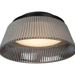 LED-kattovalaisin Lucide Vixi Ø35cm, 17.6W 2900K, savuharmaa